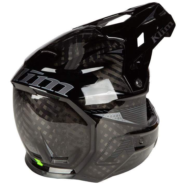 KLIM F3 CARBON PRO OFF-ROAD HELMET ECE - STRIKER CARBON GLOSS BLACK