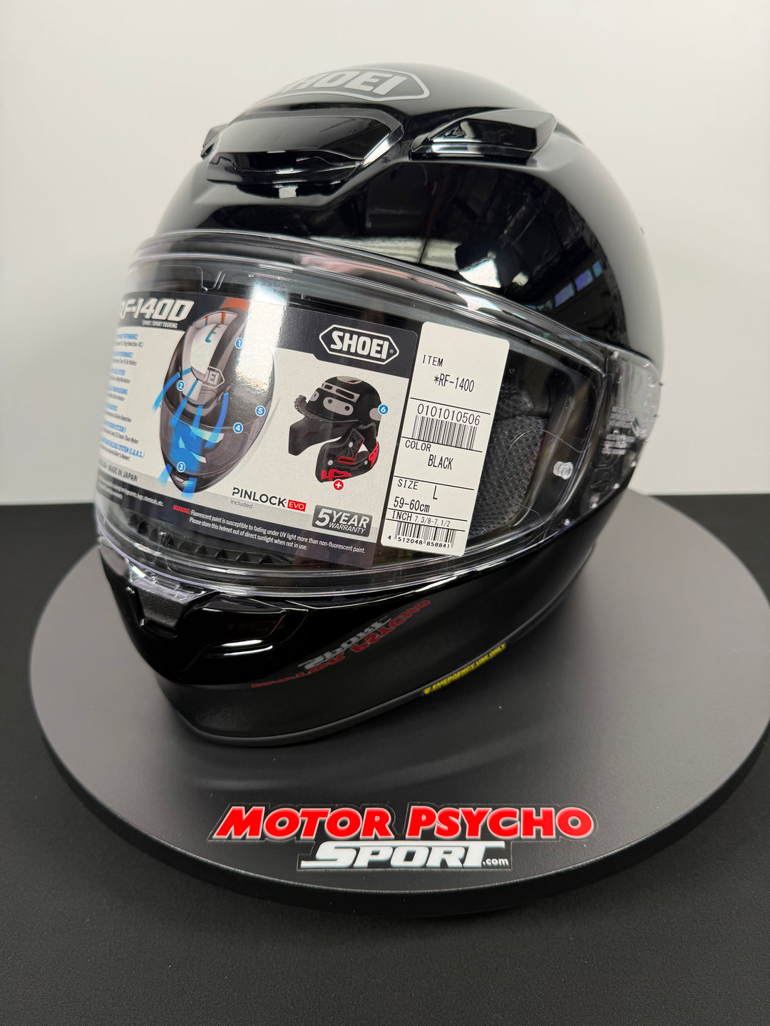 cheap used shoei helmets Shoei RF-1400 Helmet - Gloss Black - Size Large