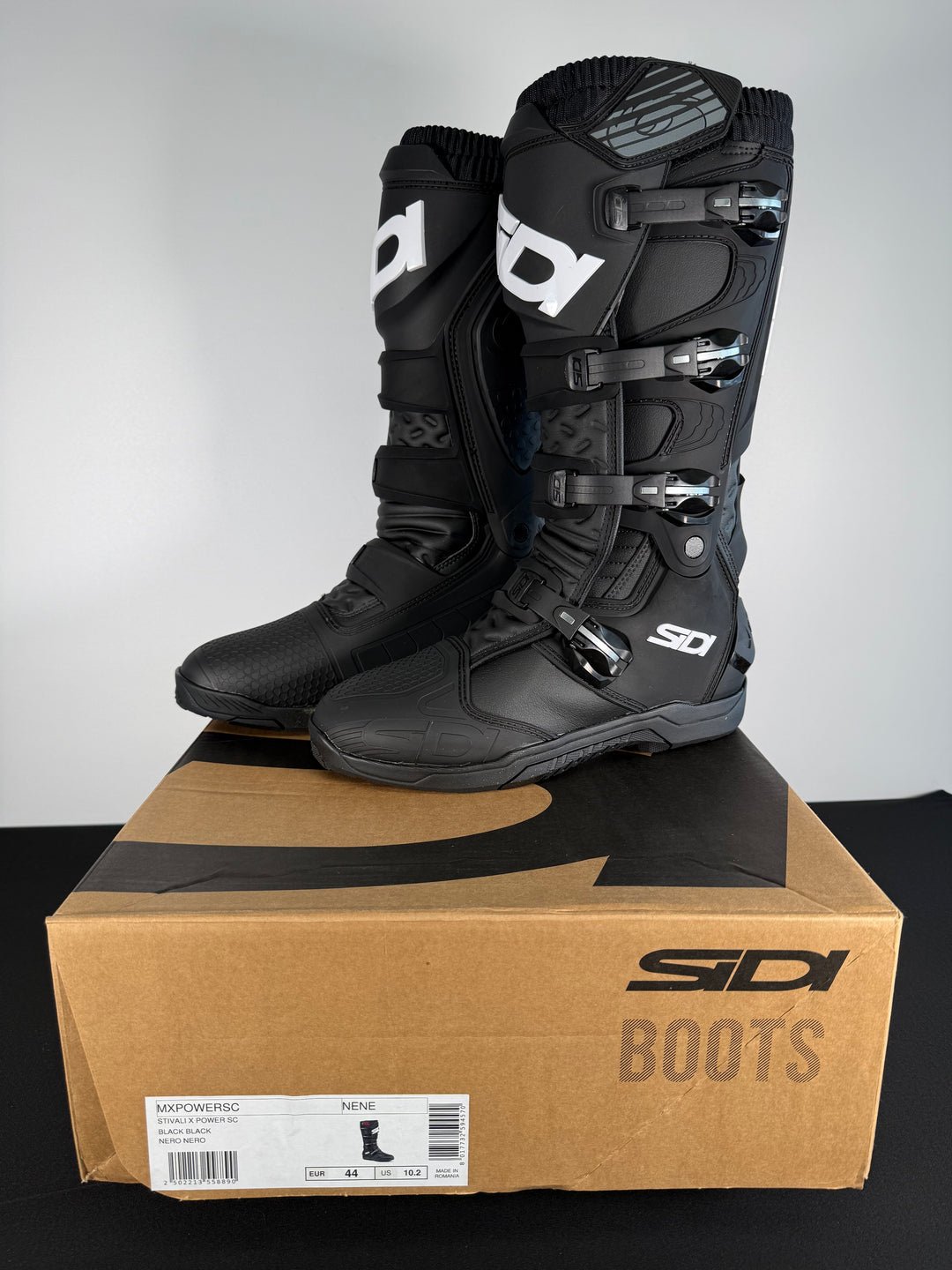 Sidi X Power SC Boot - Black/Black - Size Euro 44 /  US 10.2 - OPEN BOX