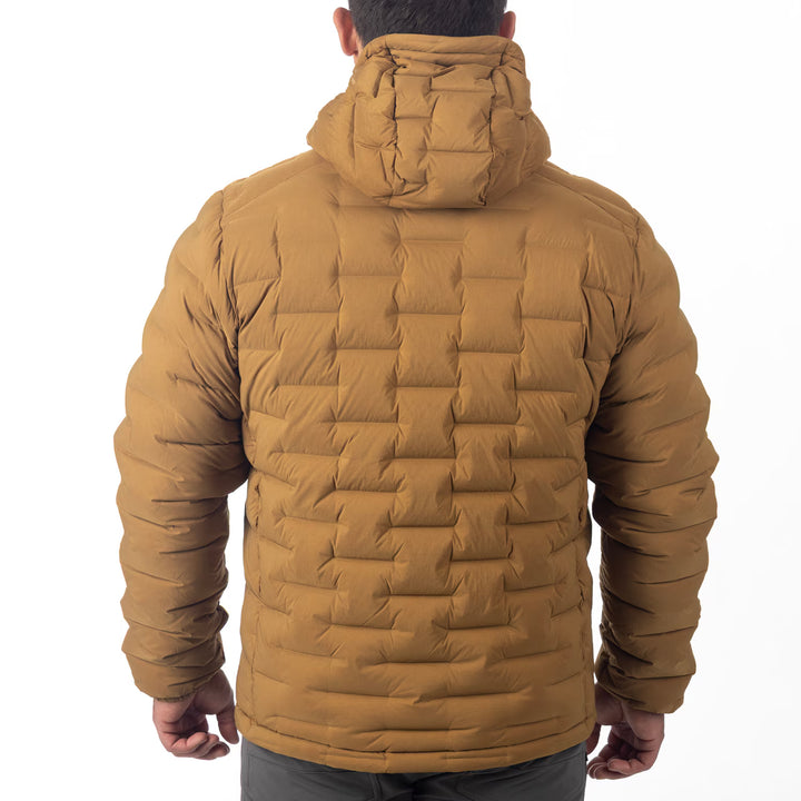 KLIM BOULDER STRETCH DOWN HOODED JACKET - BREEN