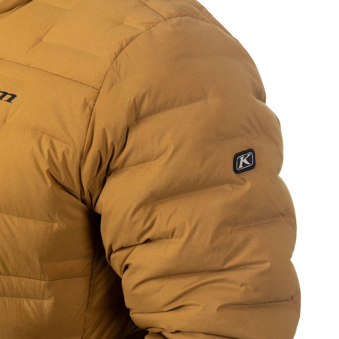 KLIM BOULDER STRETCH DOWN HOODED JACKET - BREEN