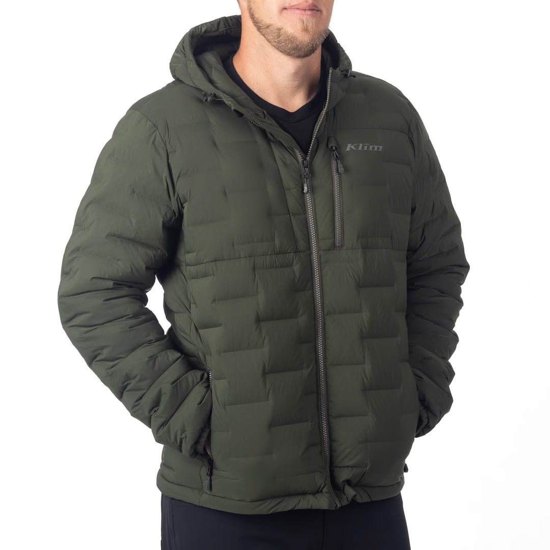 KLIM BOULDER STRETCH DOWN HOODED JACKET - DUFFEL BAG