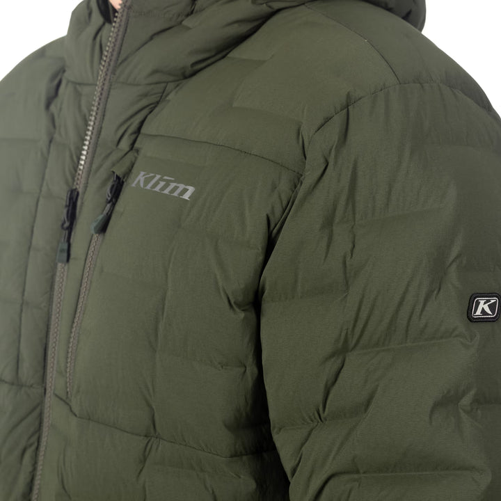 KLIM BOULDER STRETCH DOWN HOODED JACKET - DUFFEL BAG