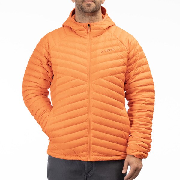 KLIM ARETE HOODED JACKET - RED ORANGE
