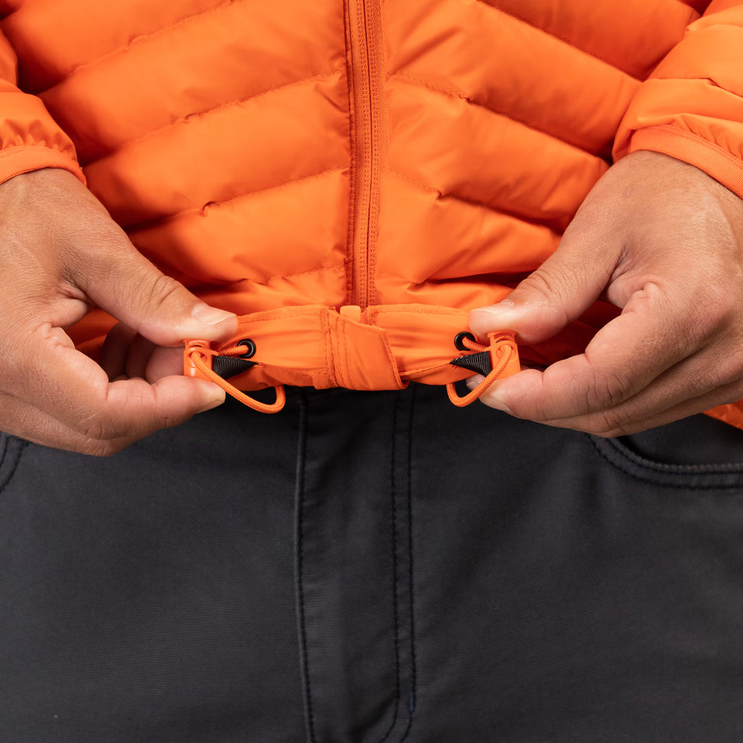 KLIM ARETE HOODED JACKET - RED ORANGE