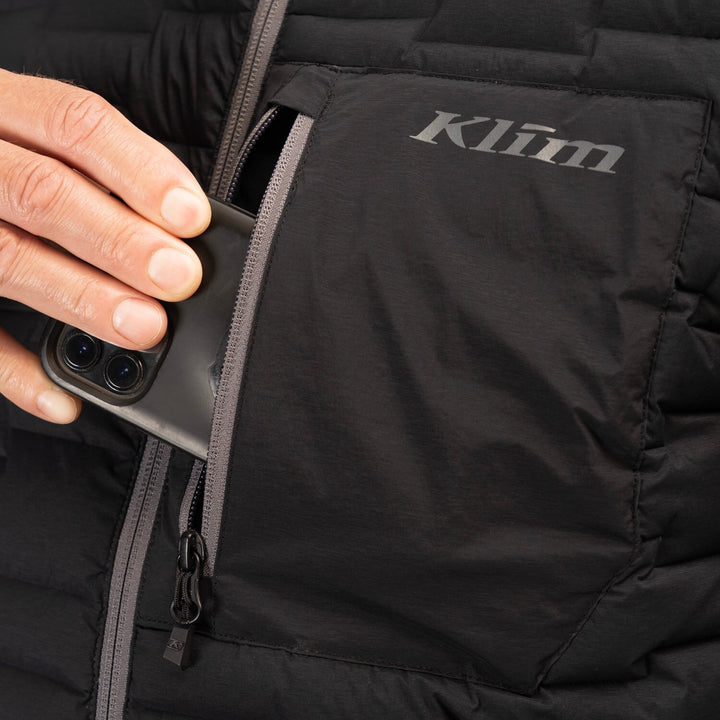 KLIM BOULDER HYBRID HOODED JACKET - BLACK - NON CURRENT