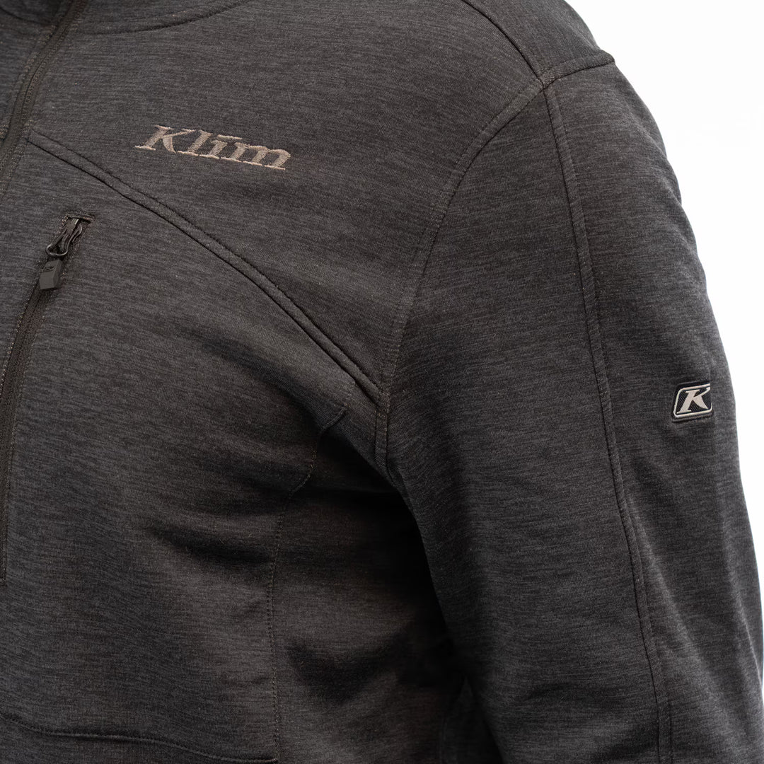 KLIM ECHO WOOL HOODED JACKET - BLACK