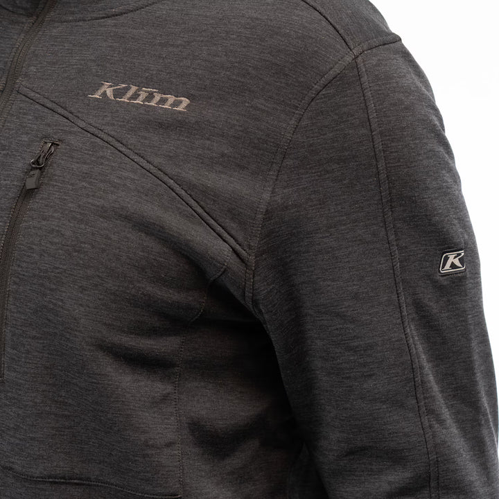 KLIM ECHO WOOL HOODED JACKET - BLACK