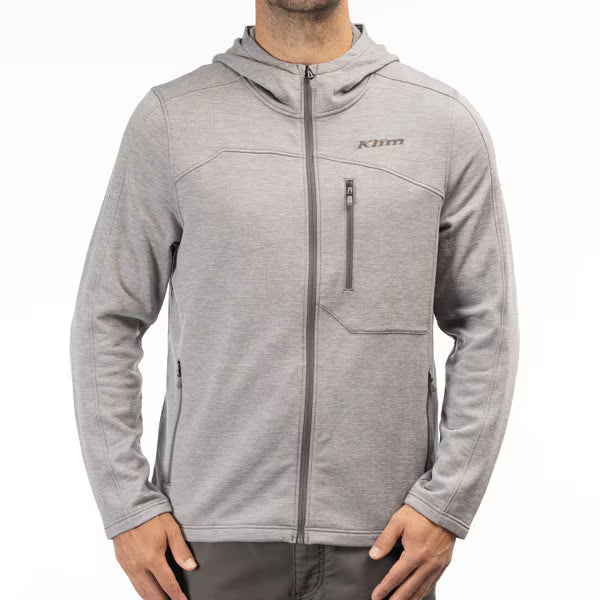 KLIM ECHO WOOL HOODED JACKET - CASTLEROCK HEATHER