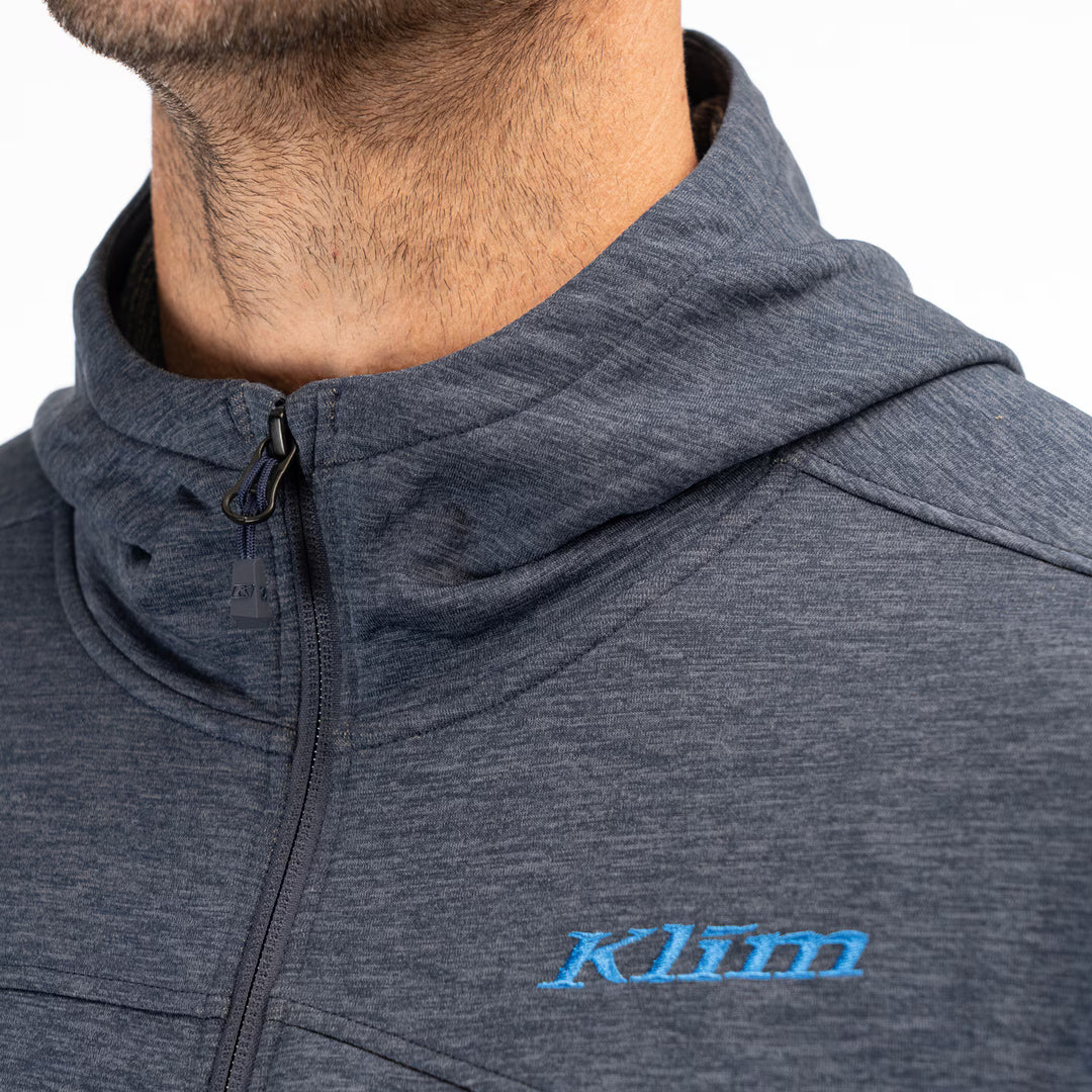 KLIM ECHO WOOL HOODED JACKET - DRESS BLUES