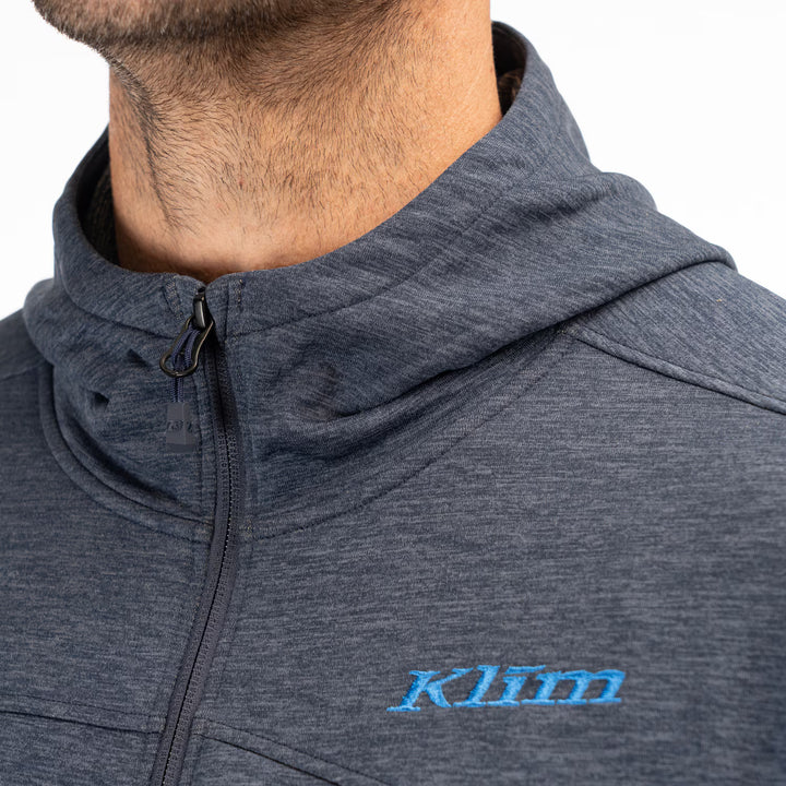 KLIM ECHO WOOL HOODED JACKET - DRESS BLUES