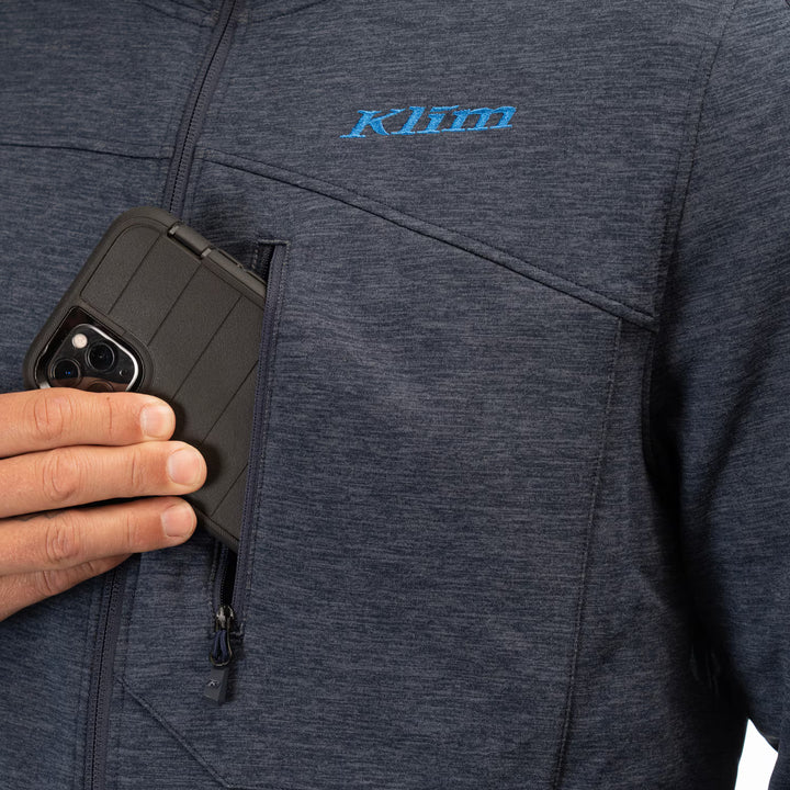 KLIM ECHO WOOL HOODED JACKET - DRESS BLUES