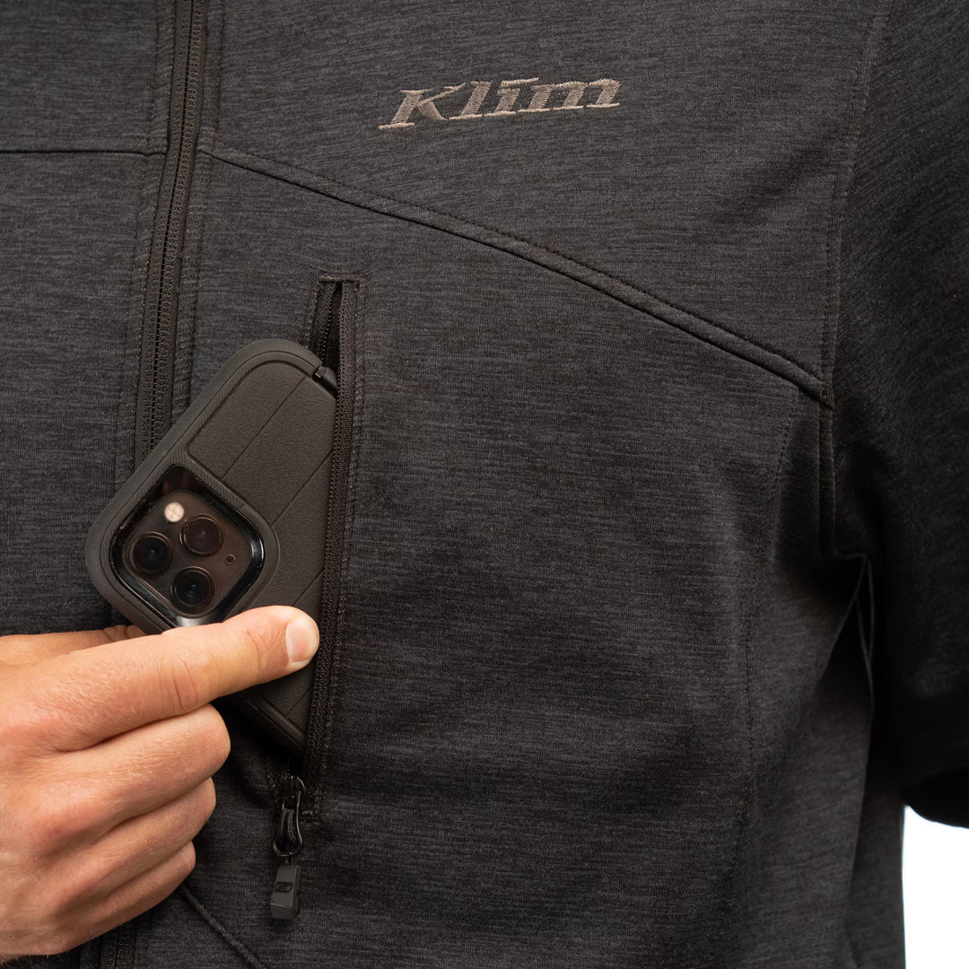 KLIM ECHO WOOL FLEECE JACKET - BLACK