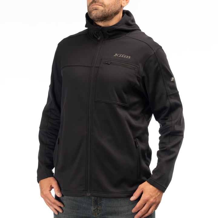 KLIM GLACIER HOODED JACKET - BLACK