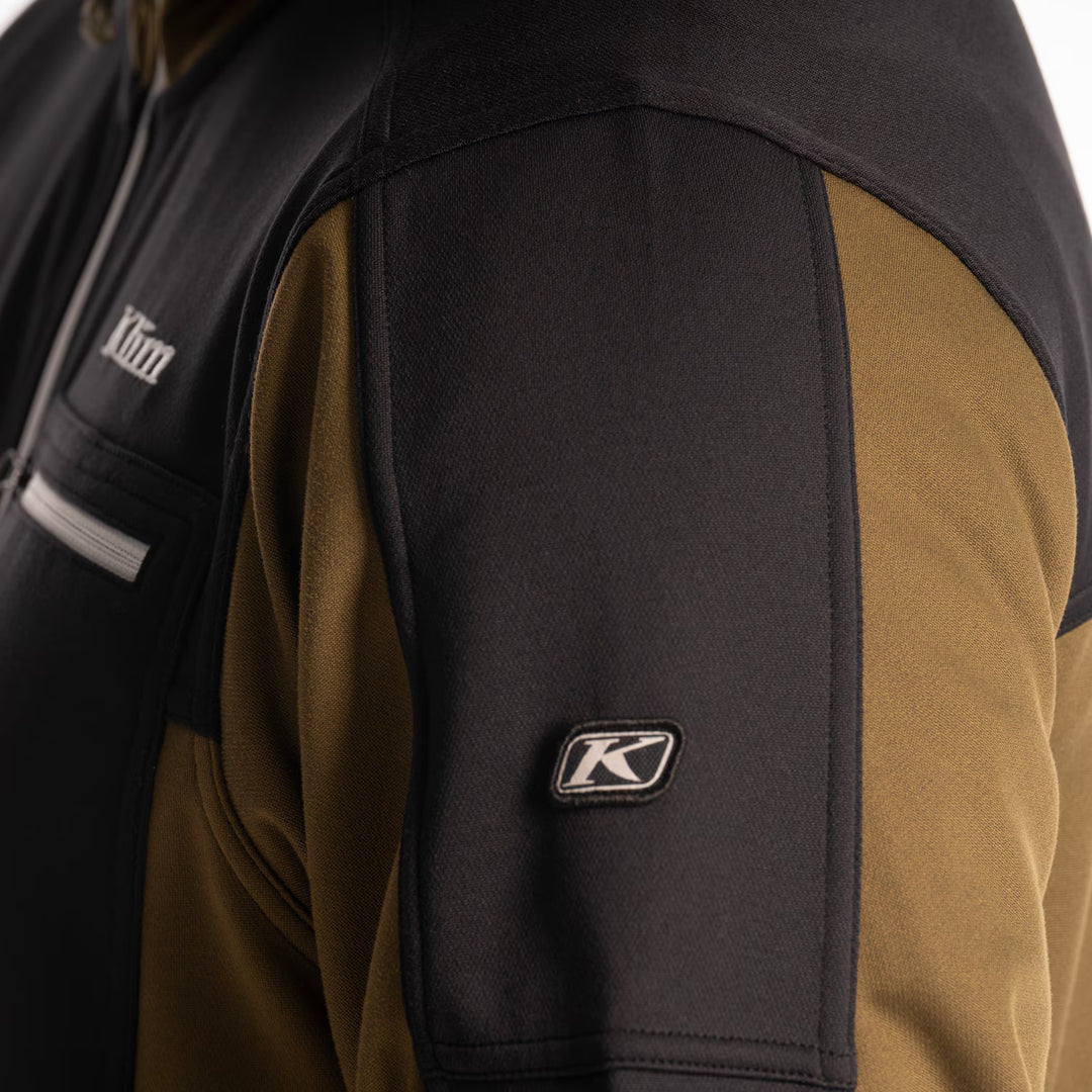 KLIM GLACIER HOODED JACKET - DARK OLIVE - BLACK