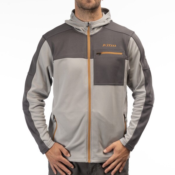 KLIM GLACIER HOODED JACKET - MONUMENT - ASPHALT