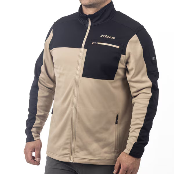 KLIM GLACIER JACKET - MONTANA TAN - BLACK