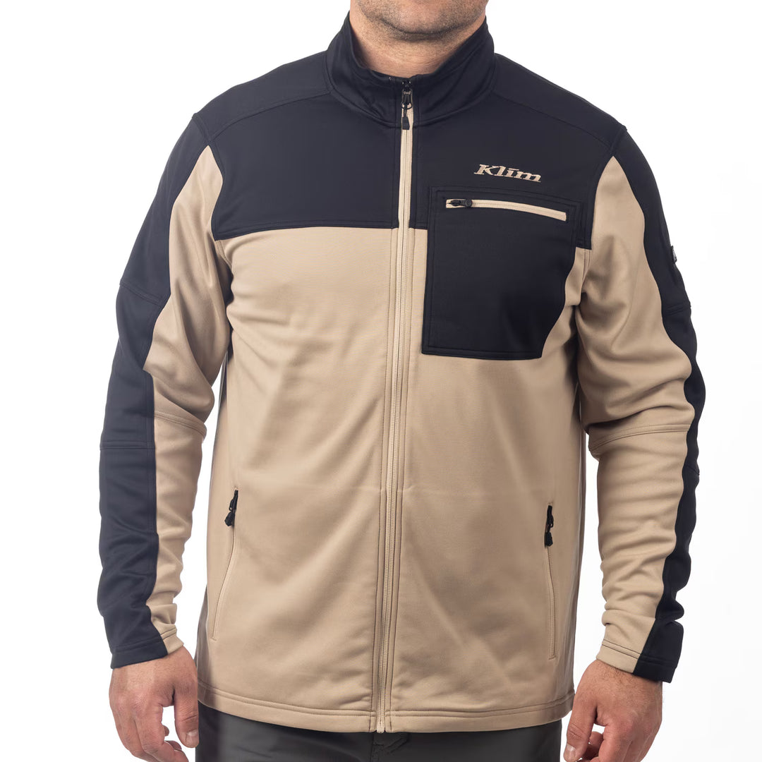 KLIM GLACIER JACKET - MONTANA TAN - BLACK