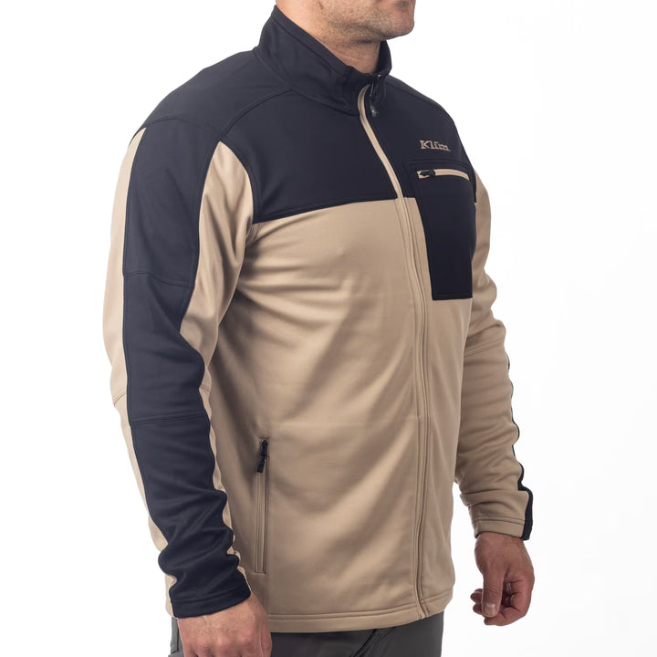 KLIM GLACIER JACKET - MONTANA TAN - BLACK