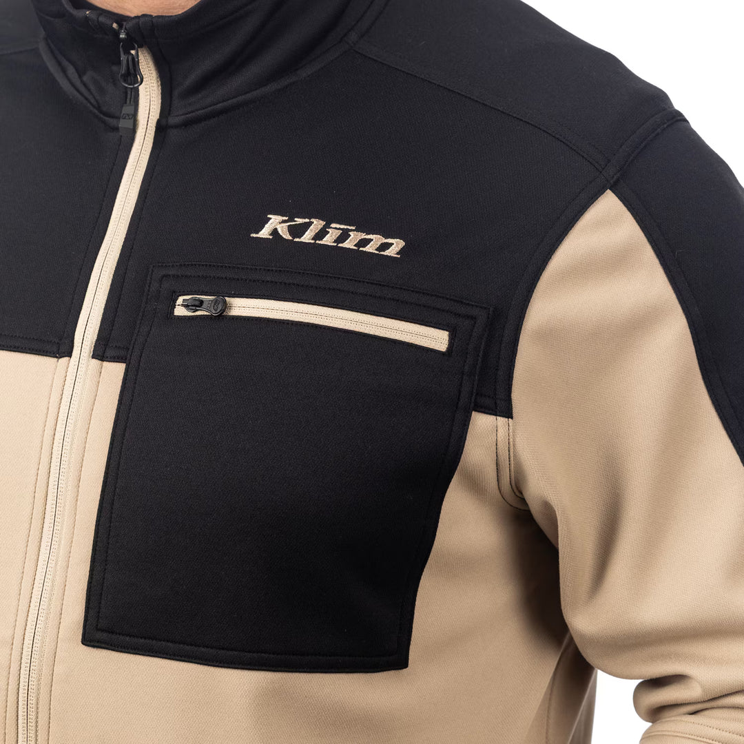 KLIM GLACIER JACKET - MONTANA TAN - BLACK