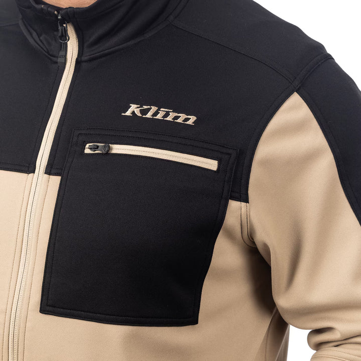 KLIM GLACIER JACKET - MONTANA TAN - BLACK