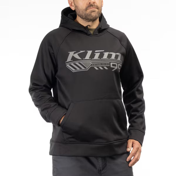 KLIM FOUNDATION PULLOVER HOODIE - BLACK - MONUMENT