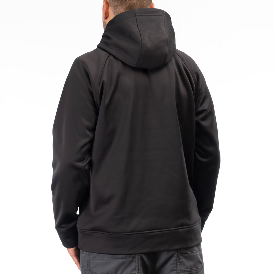 KLIM FOUNDATION PULLOVER HOODIE - BLACK - MONUMENT