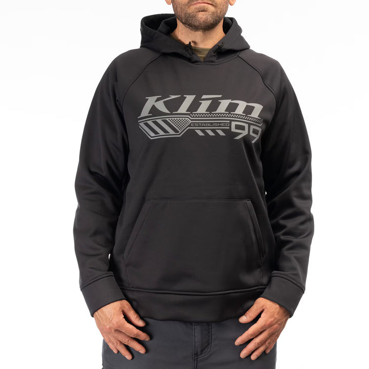KLIM FOUNDATION PULLOVER HOODIE - BLACK - MONUMENT