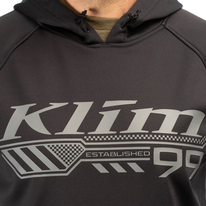 KLIM FOUNDATION PULLOVER HOODIE - BLACK - MONUMENT