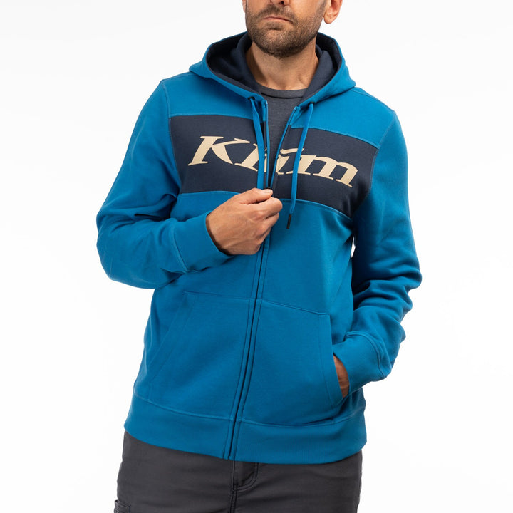 KLIM TRAILSIDE FULL ZIP HOODIE - IMPERIAL BLUE - DRESS BLUES
