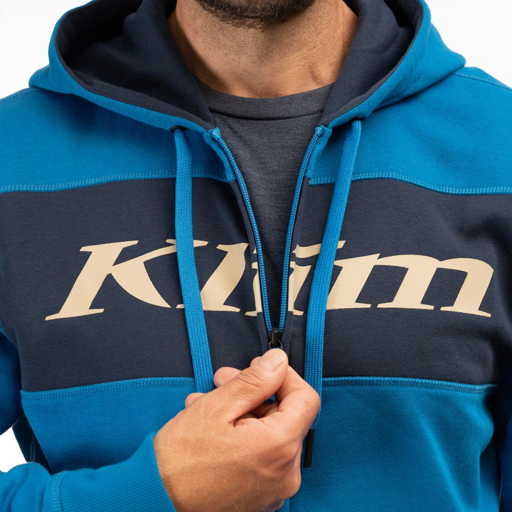 KLIM TRAILSIDE FULL ZIP HOODIE - IMPERIAL BLUE - DRESS BLUES