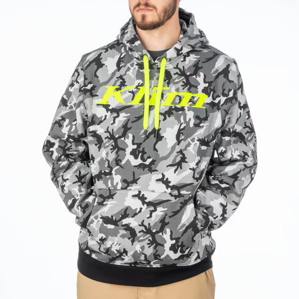 KLIM PULLOVER HOODIE - CAMO - HI-VIS