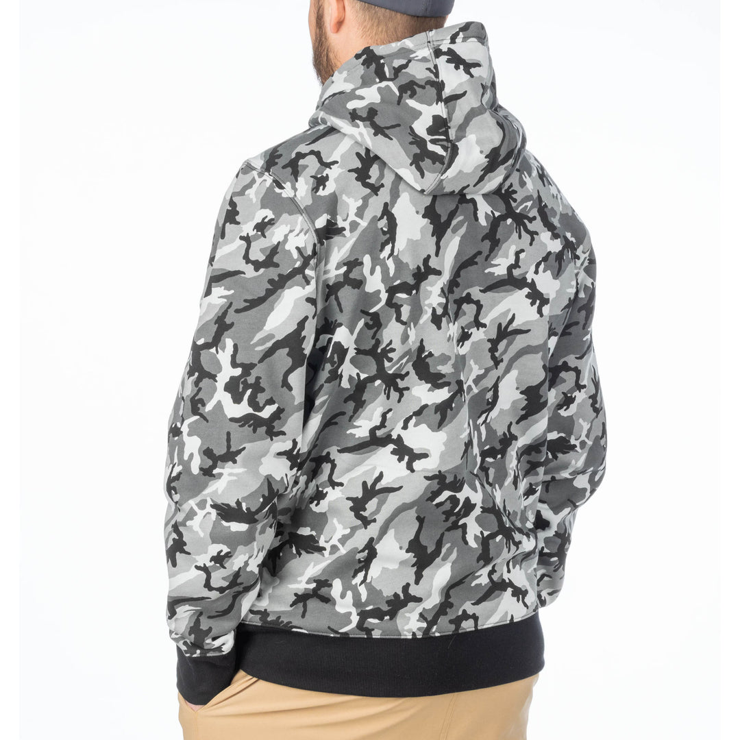 KLIM PULLOVER HOODIE - CAMO - HI-VIS