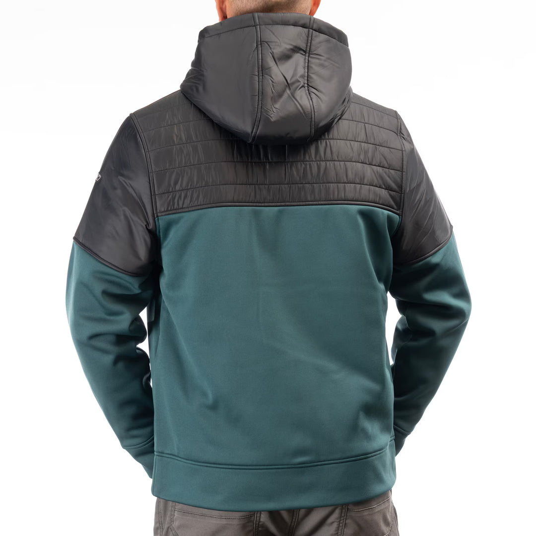 KLIM TAMARACK INSULATED ZIP HOODIE - DARK SEA - BLACK