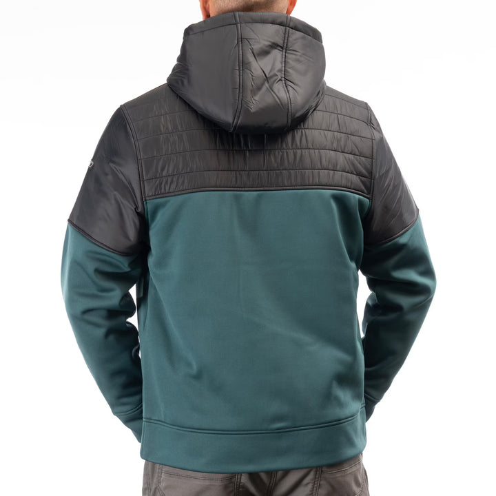 KLIM TAMARACK INSULATED ZIP HOODIE - DARK SEA - BLACK