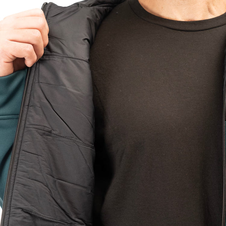 KLIM TAMARACK INSULATED ZIP HOODIE - DARK SEA - BLACK