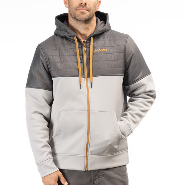 KLIM TAMARACK INSULATED ZIP HOODIE - MONUMENT - ASPHALT