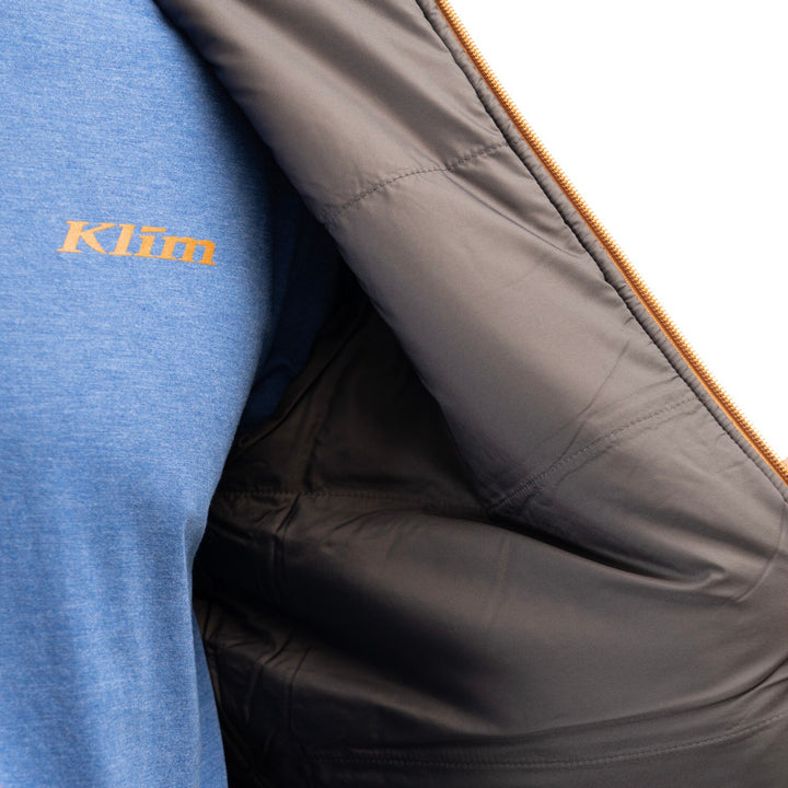 KLIM TAMARACK INSULATED ZIP HOODIE - MONUMENT - ASPHALT