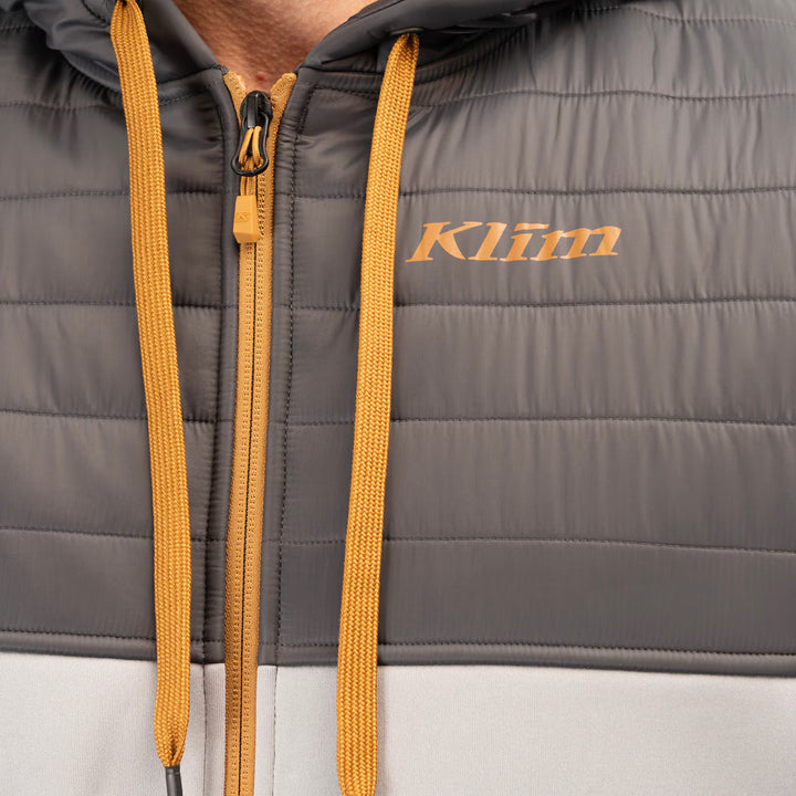 KLIM TAMARACK INSULATED ZIP HOODIE - MONUMENT - ASPHALT