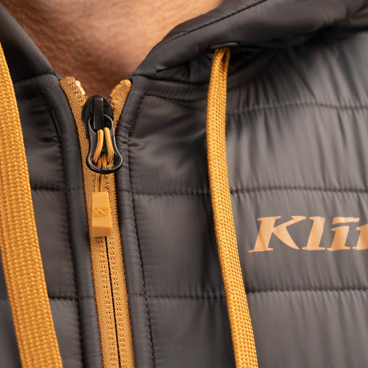 KLIM TAMARACK INSULATED ZIP HOODIE - MONUMENT - ASPHALT