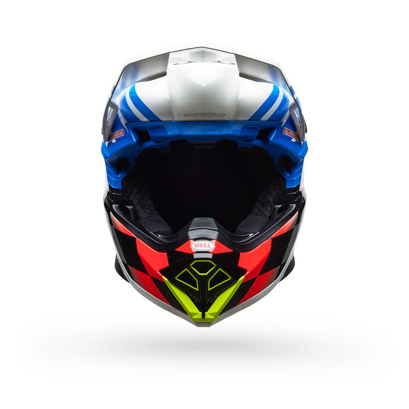 Bell Moto-10 Spherical Helmet - Pro Circuit Replica 25 Gloss Blue/White