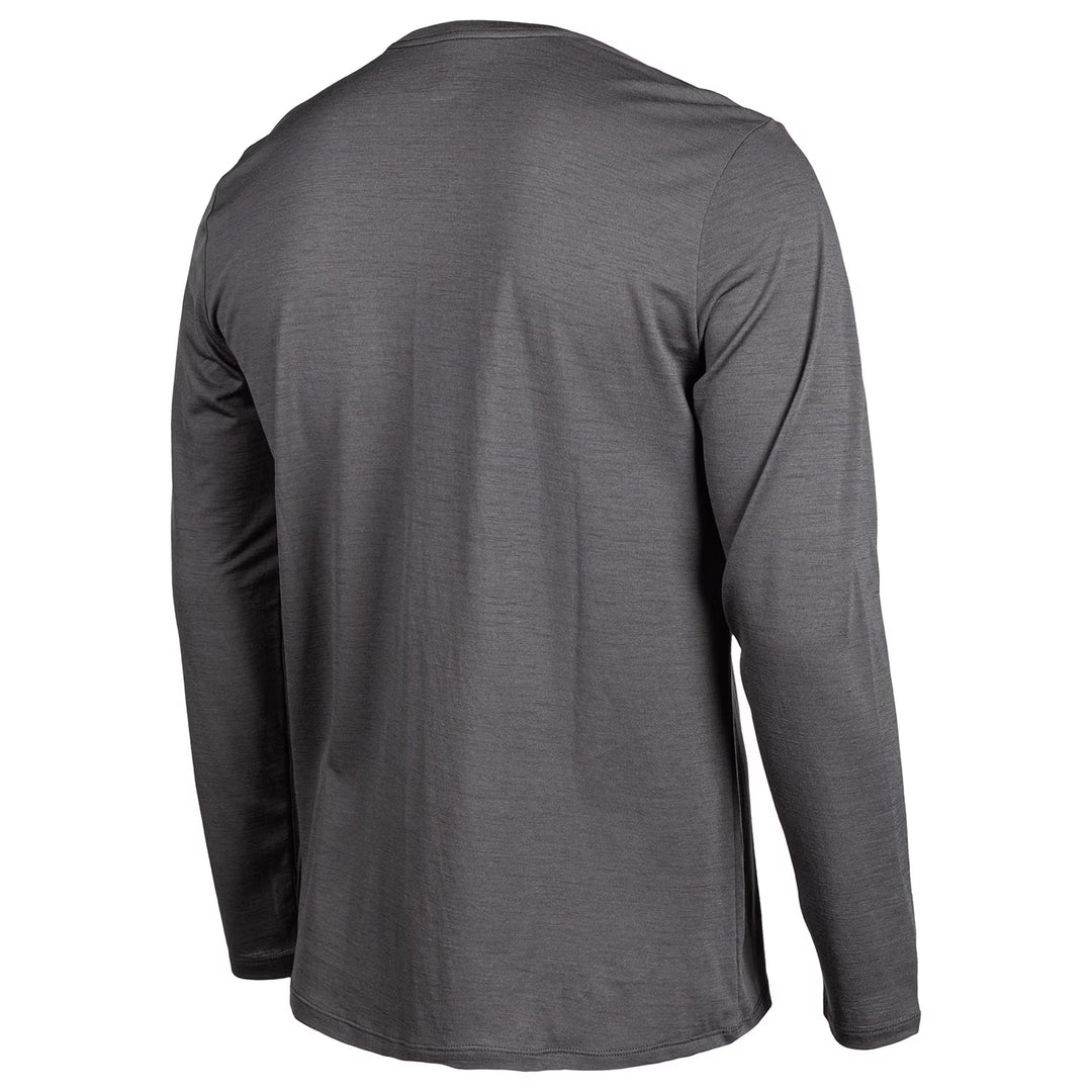 KLIM TETON MERINO WOOL LS SHIRT - ASPHALT