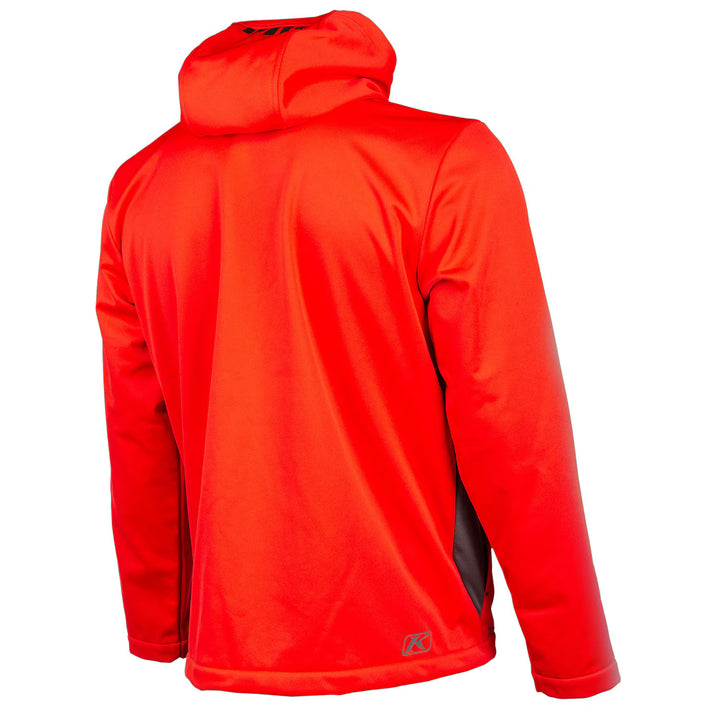 KLIM TRANSITION FULL ZIP HOODIE - HIGH RISK RED - ASPHALT