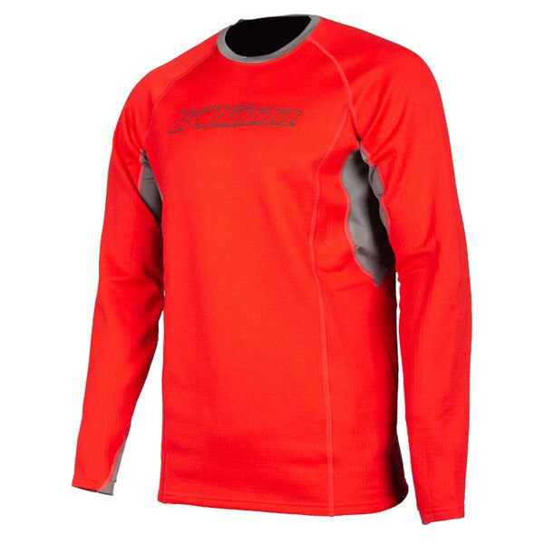 KLIM AGGRESSOR SHIRT 3.0 - HIGH RISK RED - CASTLEROCK GRAY