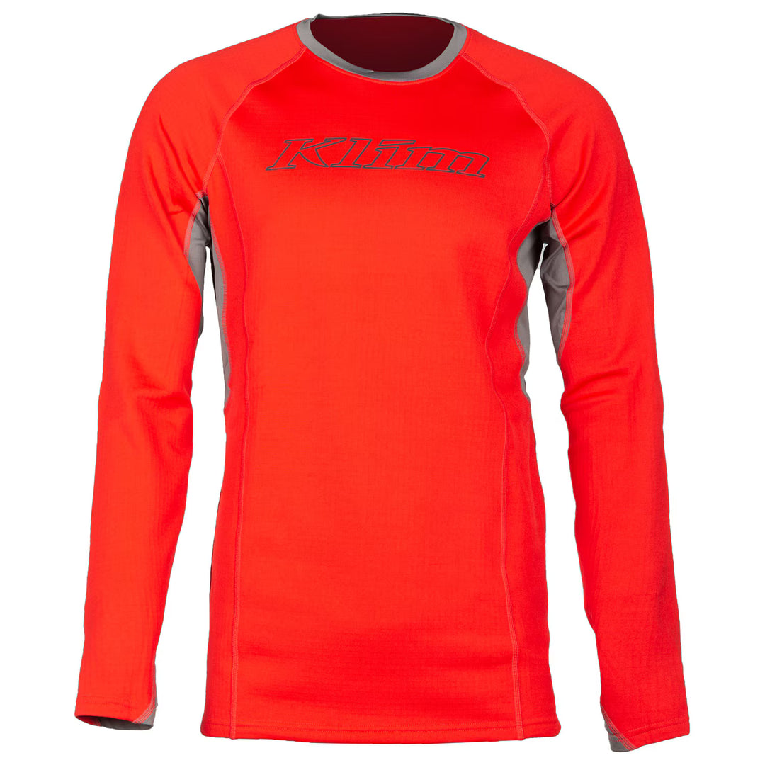 KLIM AGGRESSOR SHIRT 3.0 - HIGH RISK RED - CASTLEROCK GRAY