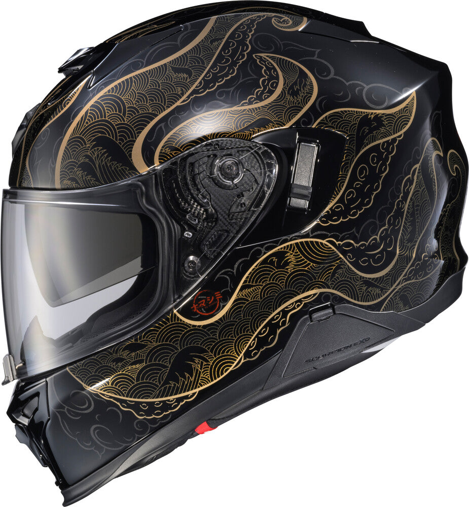 Scorpion Exo Exo-T520 Helmet - Nama-Shimi Black/Gold
