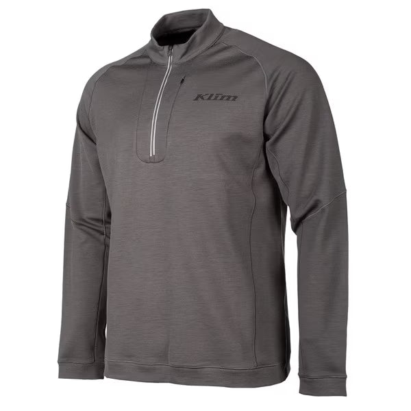 KLIM TETON MERINO WOOL 1/4 ZIP - ASPHALT