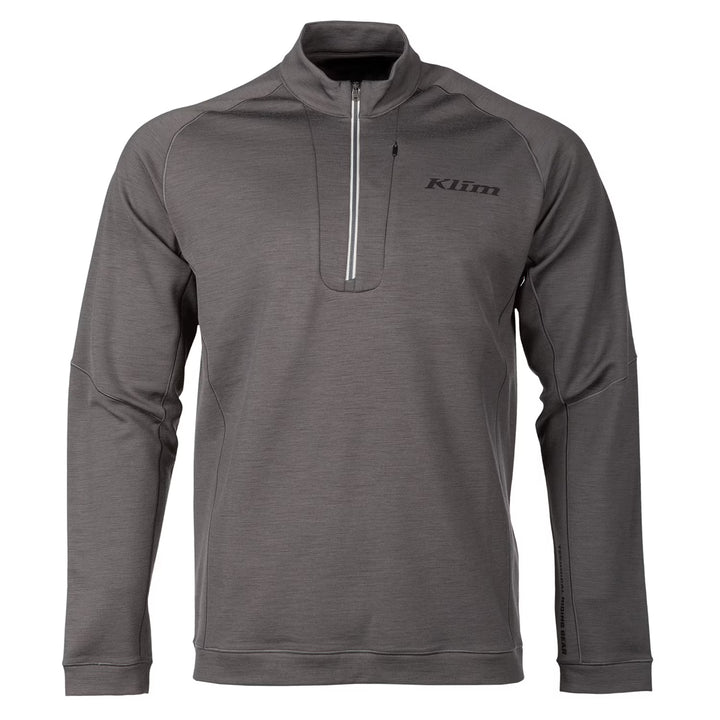 KLIM TETON MERINO WOOL 1/4 ZIP - ASPHALT