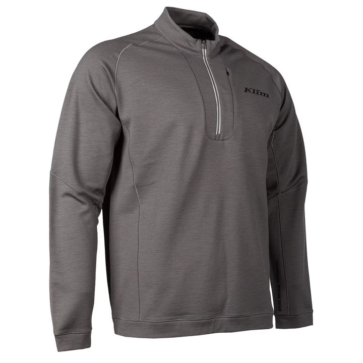 KLIM TETON MERINO WOOL 1/4 ZIP - ASPHALT