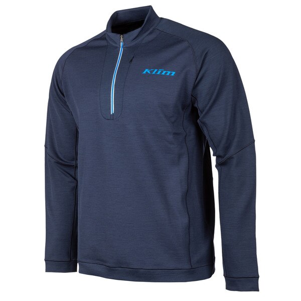 KLIM TETON MERINO WOOL 1/4 ZIP - NAVY BLUE